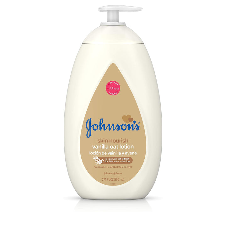Johnson's Baby Body Lotion with Vanilla Oat Extract, 27.1 fl. oz