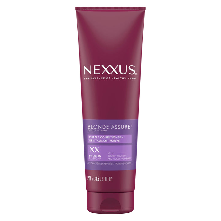 Nexxus Hair Color Blonde Assure Purple Conditioner, For Blonde and Bleached Hair, Keratin Conditioner, Color Conditioner 8.5 oz