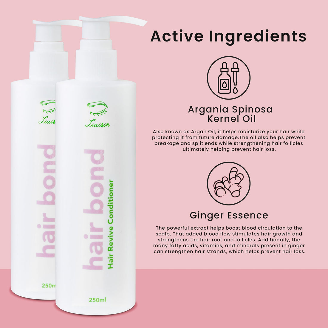 Hair Bond Conditioner for Women - Thickening & Volumizing Formula - Protects & Strengthens Hair Promotes Healthy Growth & Adds Volume (2 Pack)