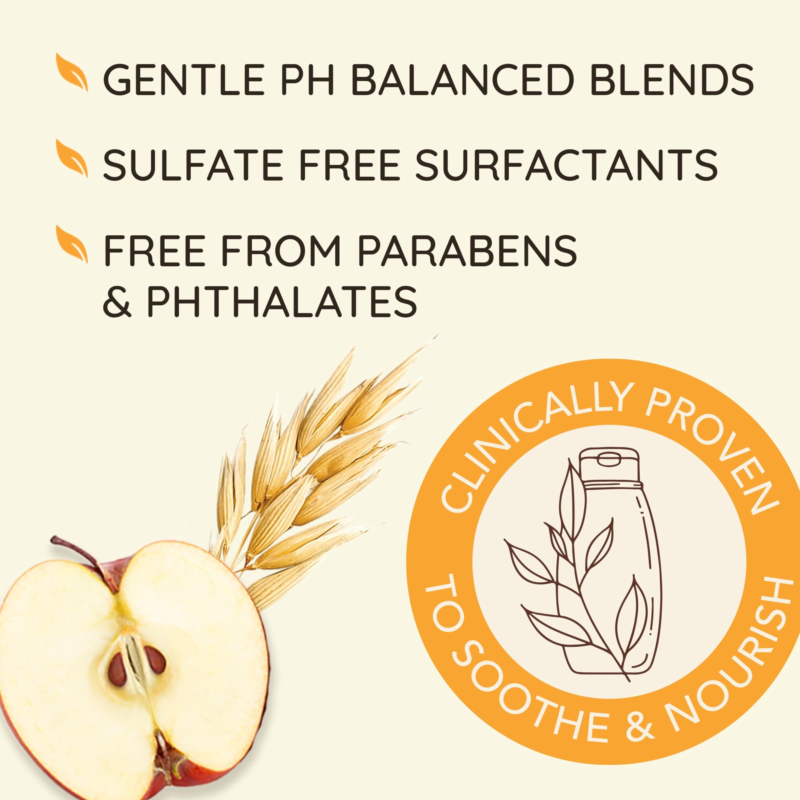 Aveeno Apple Cider Vinegar Sulfate-Free Conditioner for Balance & High Shine, Daily Moisturizing & Scalp Soothing Conditioner for Oily or Dull Hair, Paraben & Dye-Free, 12oz