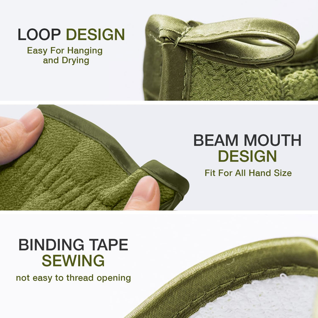 Lupure Deep Exfoliating Mitts Body Scrub for Soft Skin - Exfoliating Glove & Skin Cleanser Lift Away Dead Skin, Great for Spray Tan Removal or Keratosis Pilaris