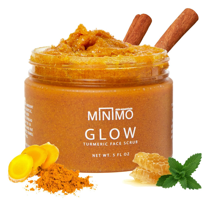 Minimo Glow Lemon Cake Skin Brightening Face Scrub for Dark Spots