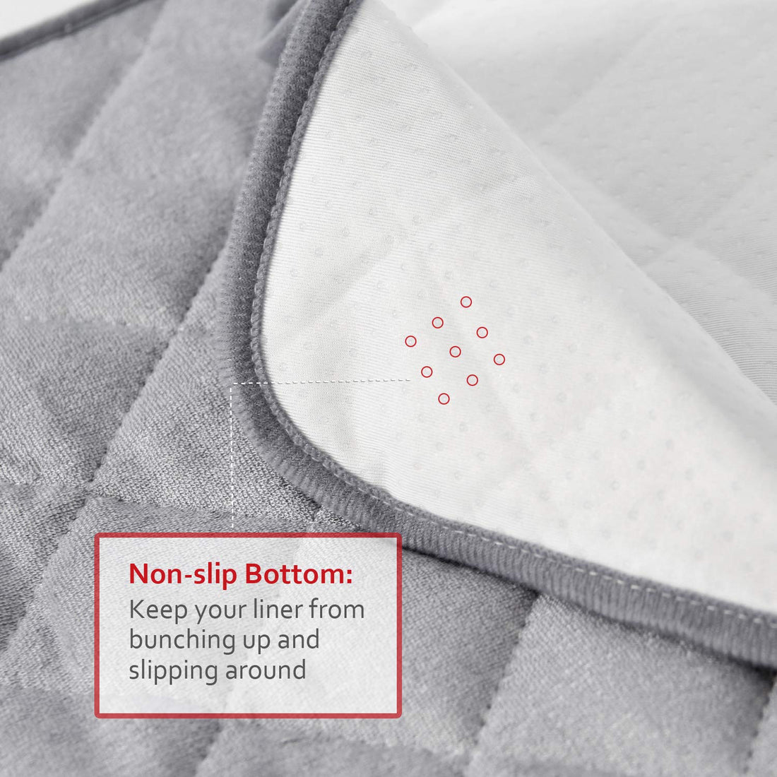 Diaper Changing Pad Liner Non-Slip, Waterproof Terry Mat, Quilted Absorbent Bassinet Liners Washable, 3 Pack 13x 26 Reusable Portable Changing Table Pad Rectangle Grey