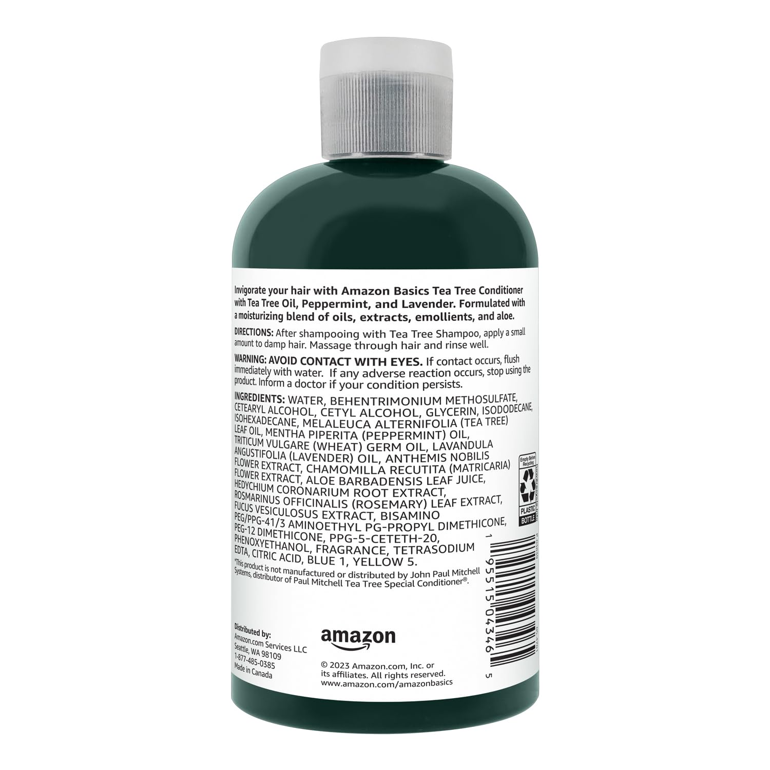 Amazon Basics Tea Tree Conditioner, 10.14 Fl Oz, Pack of 1