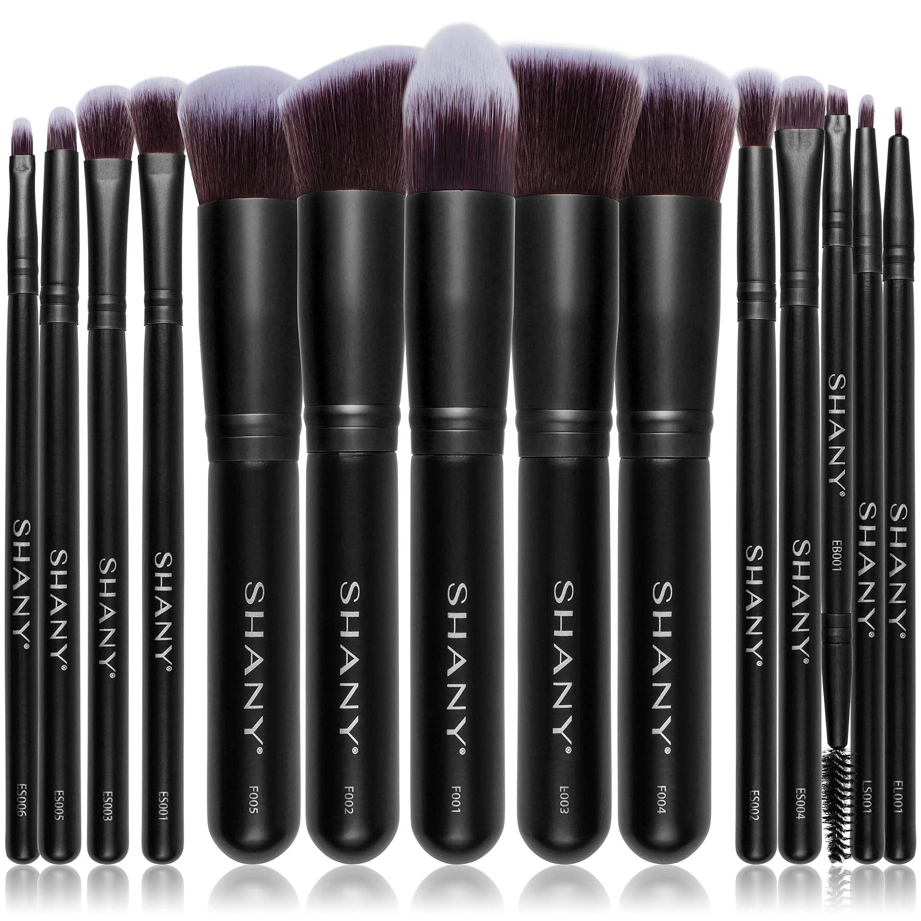 SHANY Rose All Day 14-Piece Brush Set ââ‚¬â€œ Elite Cosmetics Brush Collection - Complete Kabuki Makeup Brush Set in Rose Gold - 14 PCS