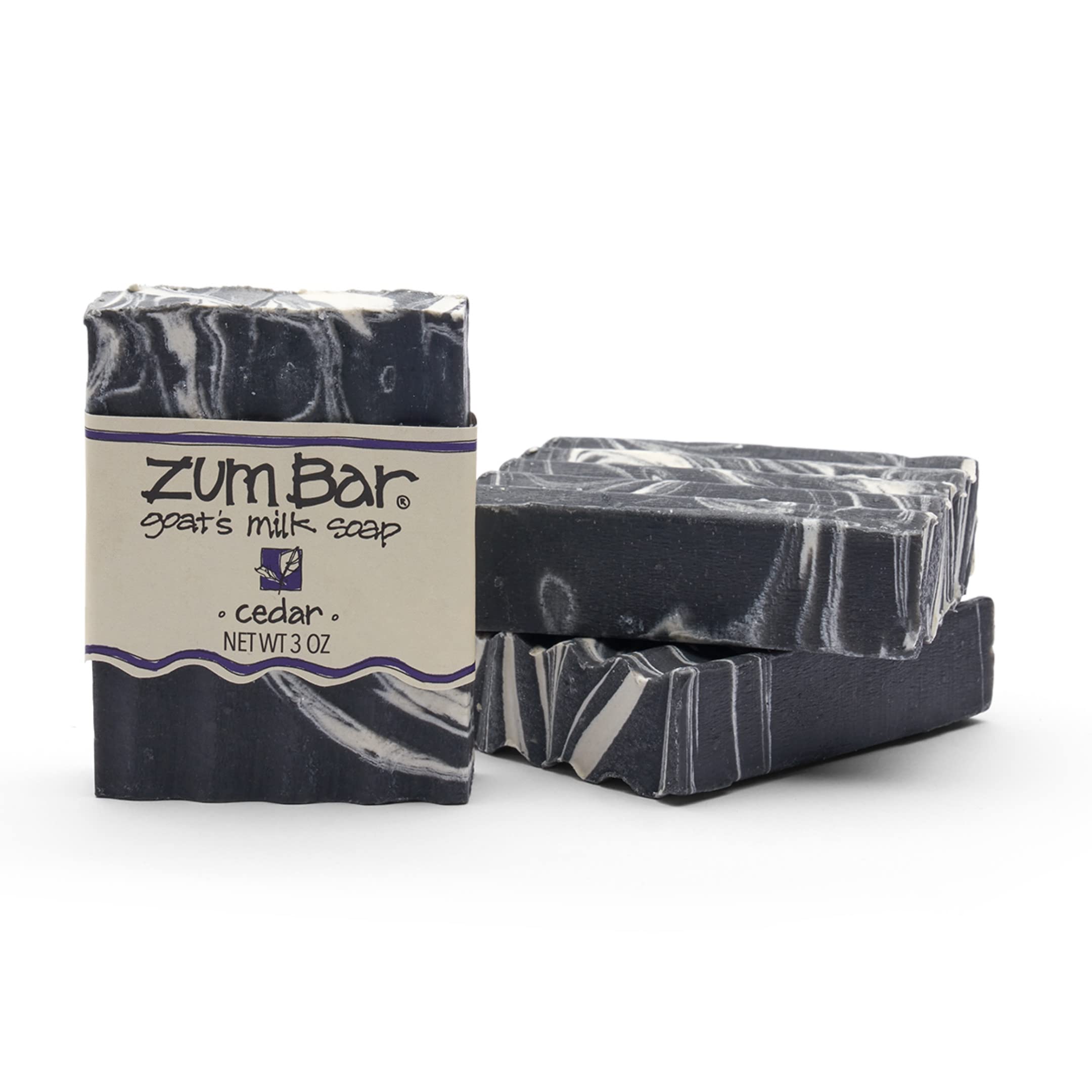 Indigo Wild: Zum Bar Goat's Milk Soap, Cedar 3 oz (3 pack)