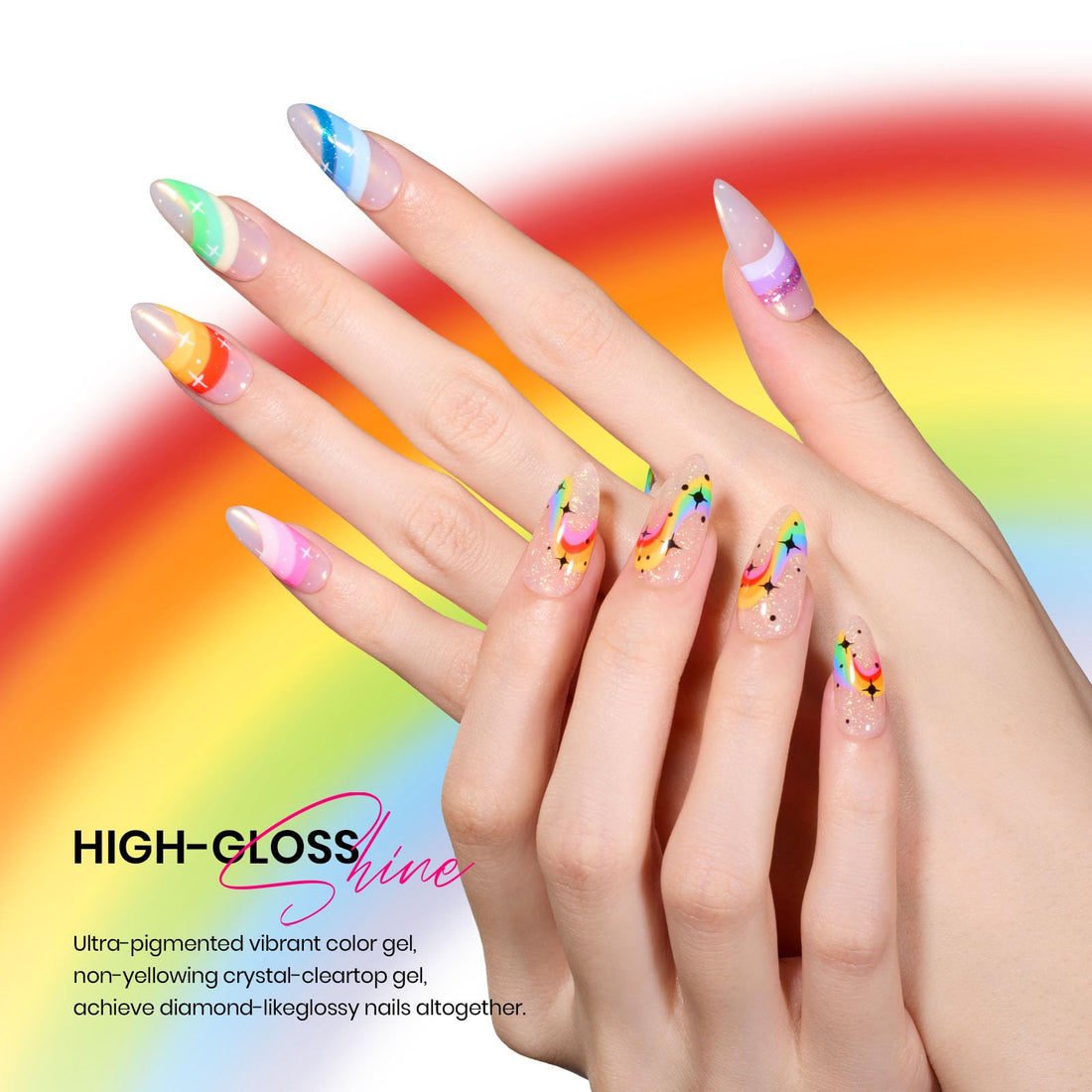 Beetles Summer Gel Nail Polish Set Green Pink Blue Glitter Nude Manicure Kit 23 Pcs 20 Colors Gifts for Women with Base Matte Glossy Top Coat Uv Lamp Needed Rainbow Magic