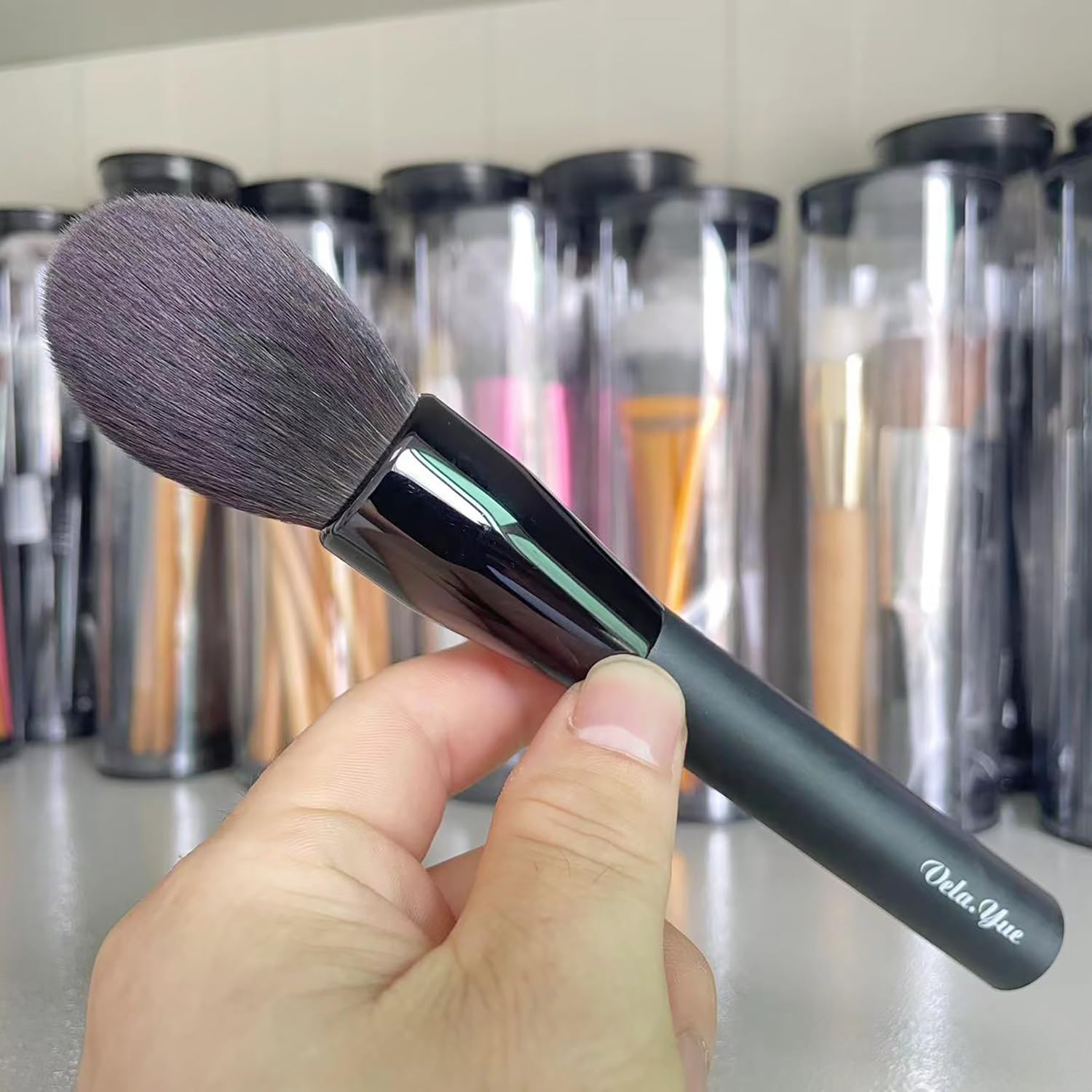 Vela.Yue Pro Bronzer Brush Face Definer Blush Brush Multipurpose Powder Contour Beauty Tool