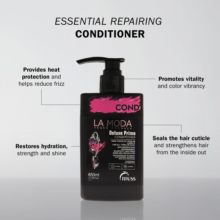 La Moda Deluxe Prime Conditioner by Truss for Unisex - 21.9 oz Conditioner