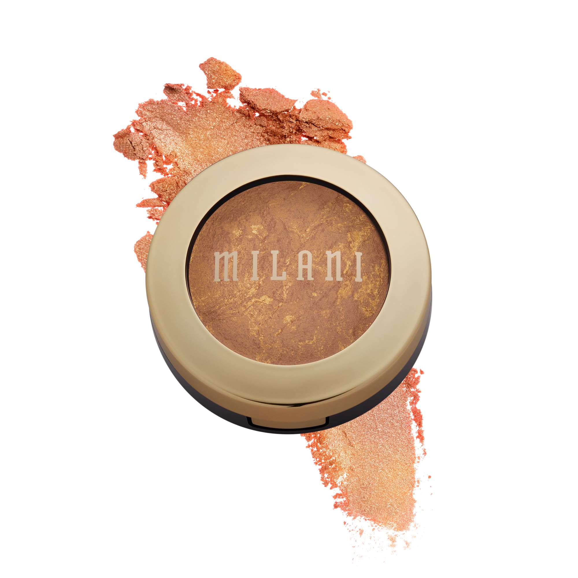 Milani Baked Bronzer - Glow, Cruelty-Free Shimmer Bronzing Powder to Use For Contour Makeup, Highlighters Makeup, 0.25 Ounce