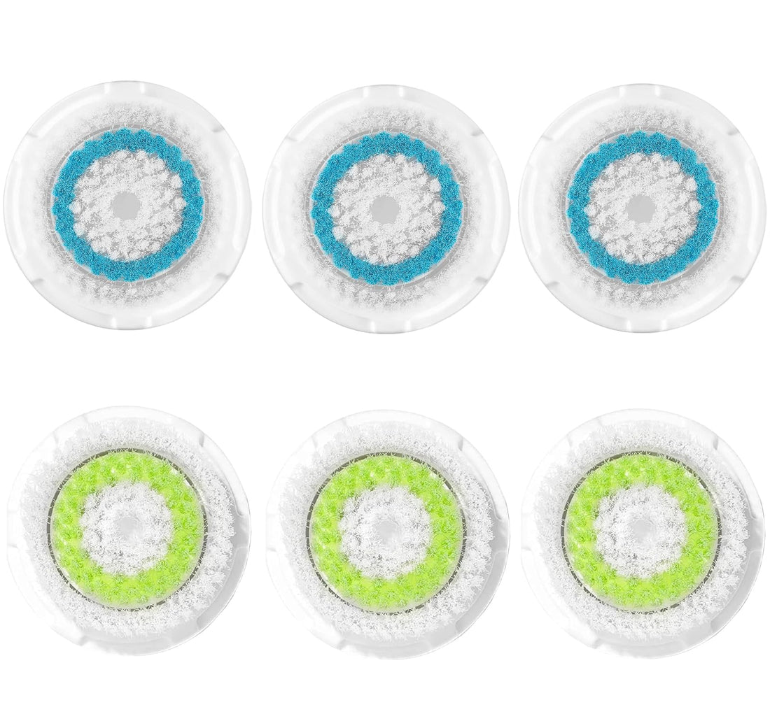 Compatiable For Facial Cleansing Brush Heads, Face Brush Head Replacement as Brush Head Facial Cleaning Tool(6 Pack)