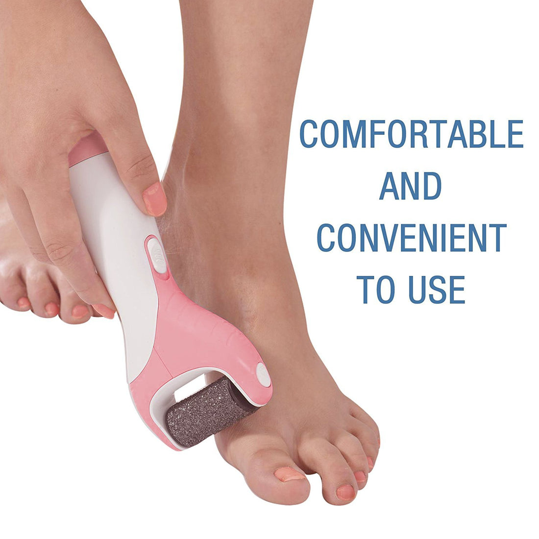Beautify Beauties Pedi Foot Electronic Foot File Callus Remover - Best Pedicure Foot Care File Tool To Remove Dead, Hard, Cracked Skin and Reduce Calluses on Feet. (Pink)