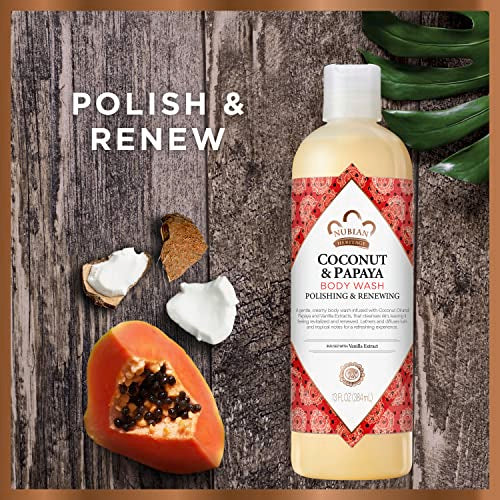 Nubian Heritage - Body Wash Coconut & Papaya - 13 oz.