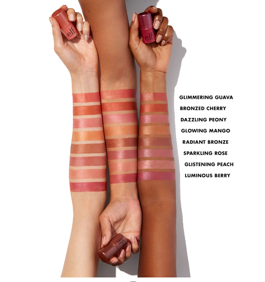 Elf Monochromatic Multi Stick Eyes Lips Cheeks, Dazzling Peony