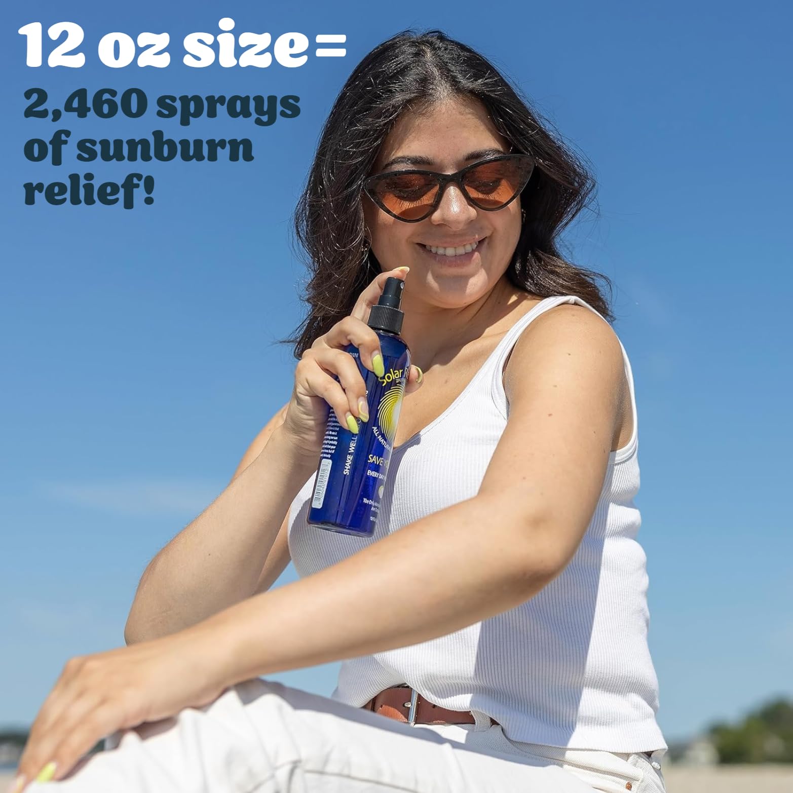 Moisturizing Lotion For Dry Skin By Solar Recover - Save Your Skin Lotion Delivered In Water - 12 oz