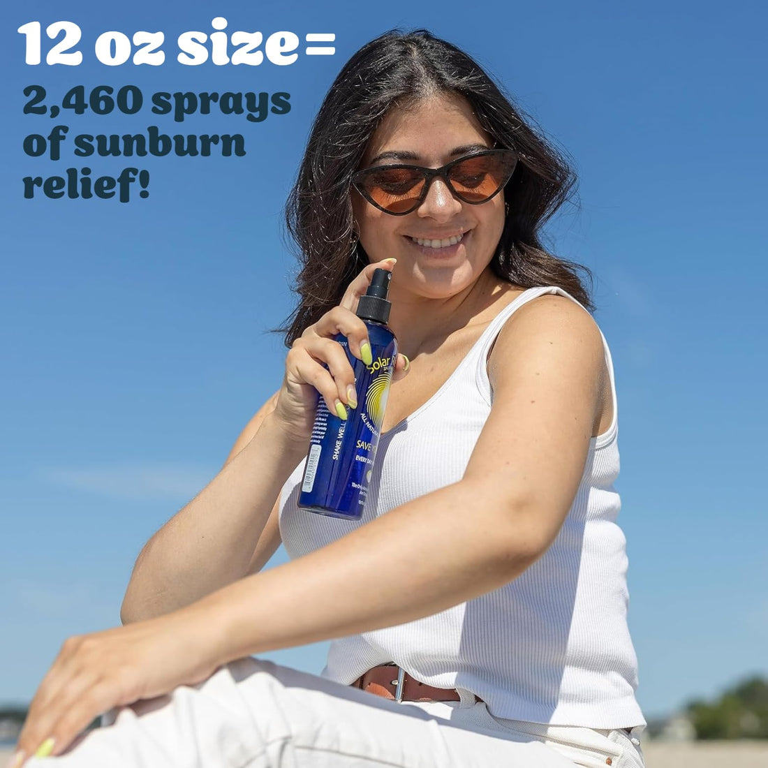 Moisturizing Lotion For Dry Skin By Solar Recover - Save Your Skin Lotion Delivered In Water - 12 oz