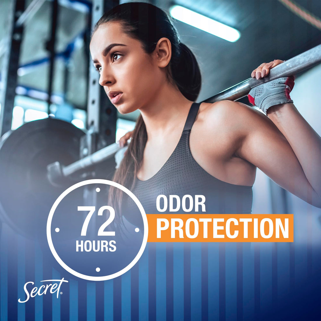 Secret Outlast Antiperspirant Deodorant for Women, Sweat & Odor Protection, PH Balancing Minerals, Invisible Solid, Completely Clean Scent, 2.6 oz