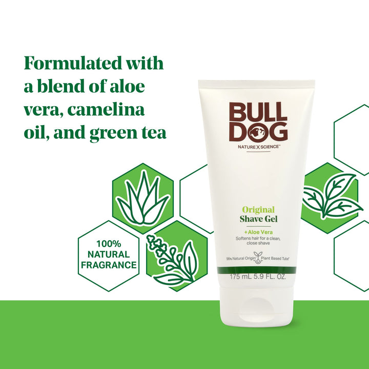 Original Shave Gel : Bulldog Skincare and Grooming For Men Original Shave Gel, 5.9 Ounce