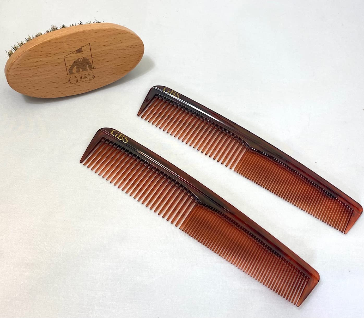 Col Ichabod Conk Handcrafted Sandalwood Large Beard Comb measures 4 3/4 x 2 1/4 and tooth length is 1 1/4 at longest point with free course fine pocket comb