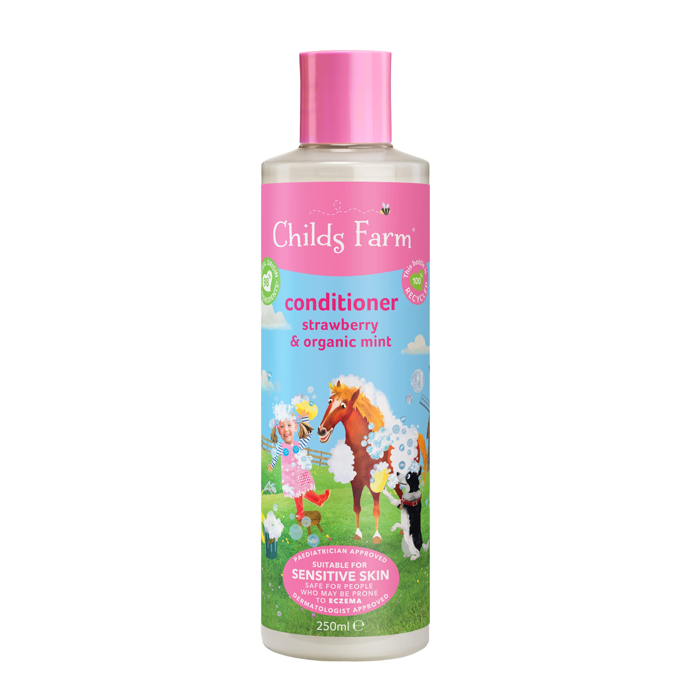 Childs Farm Pack Of 1 : Conditioner For All Hair Types Strawberry & Organic Mint 250 Ml, 1 Count