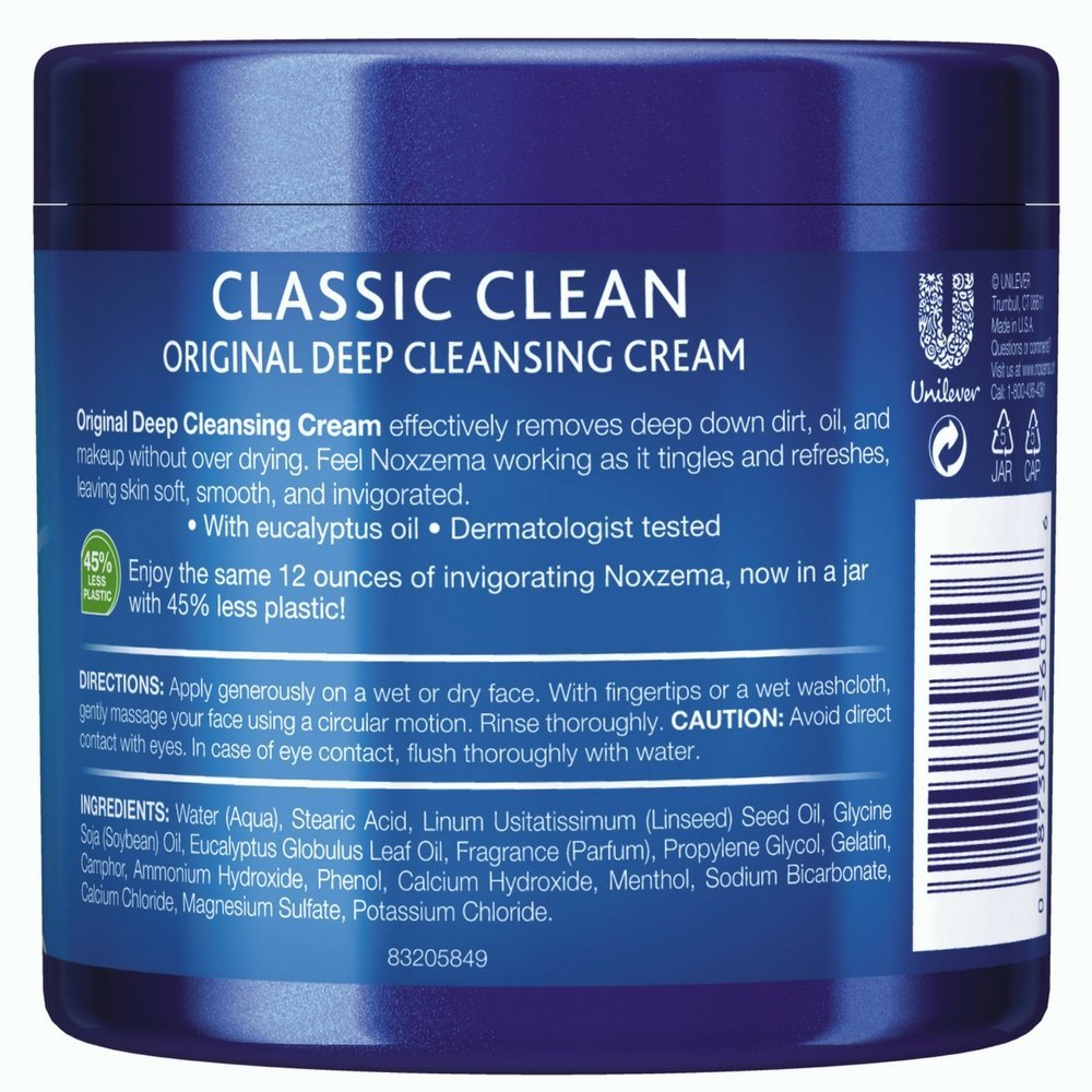 Noxzema Classic Clean Original Deep Cleaning Cream 12 oz Pack of 3