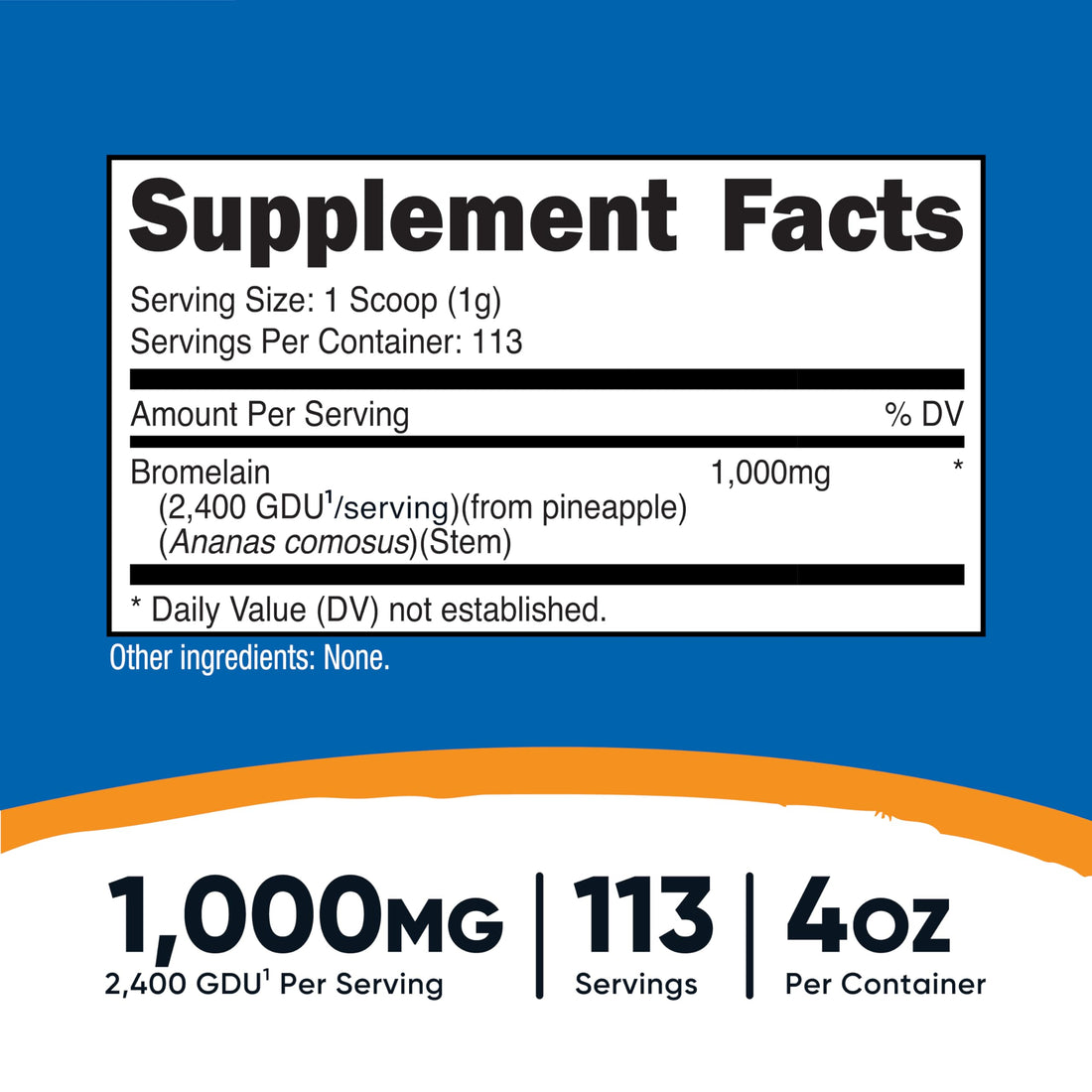 Nutricost Bromelain Powder 4 OZ - Non-GMO, Vegetarian, Gluten Free