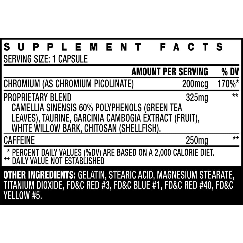 Stacker 3 Metabolizing Fat Burner with Chitosan, Capsules, 100Count Bottle