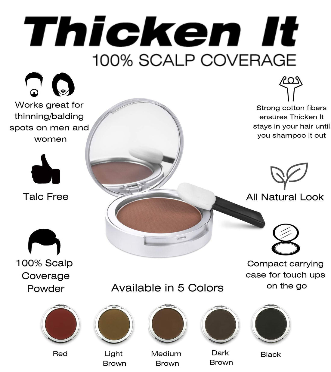 Thicken It Scalp Coverage: Dark Brown