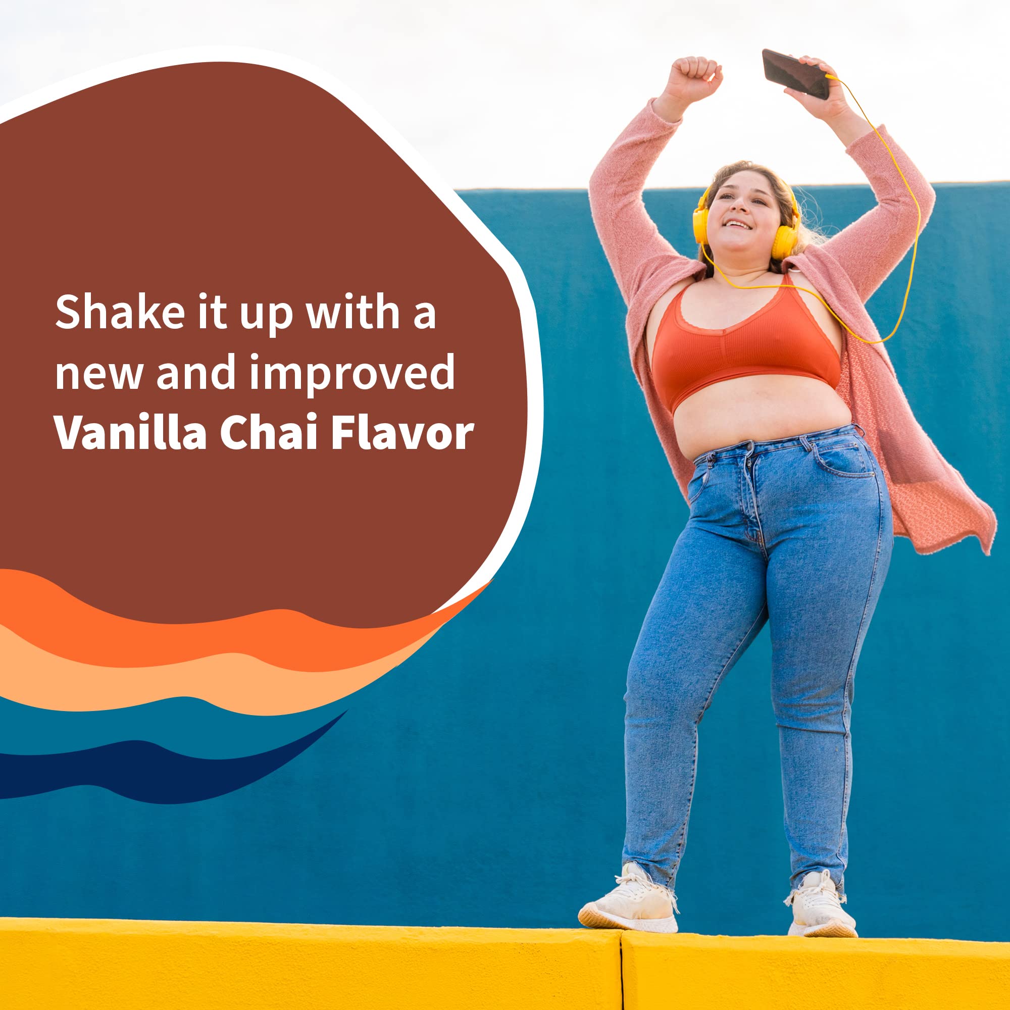 Garden of Life Raw Organic Protein Vanilla Chai Powder, 20 Servings, Certified Vegan, Gluten Free, Organic & Non-GMO, Plant Based Sugar Free Protein Shake, Probiotics & Enzymes, 4g BCAAs, 22g Protein