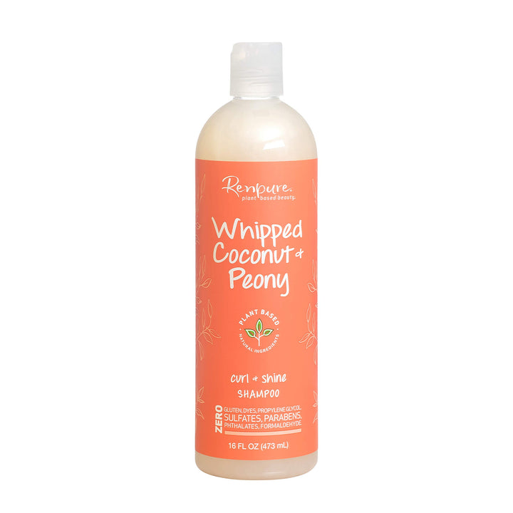Renpure Plant-Based Beauty Whipped Coconut & Peony Curl + Shine Shampoo, 16 Fluid Ounce