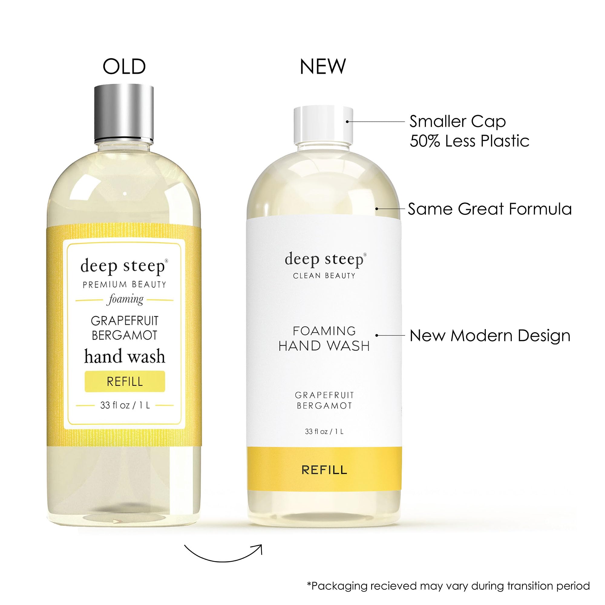 Deep Steep Foaming Hand Wash Refill, LITER (Grapefruit Bergamont)