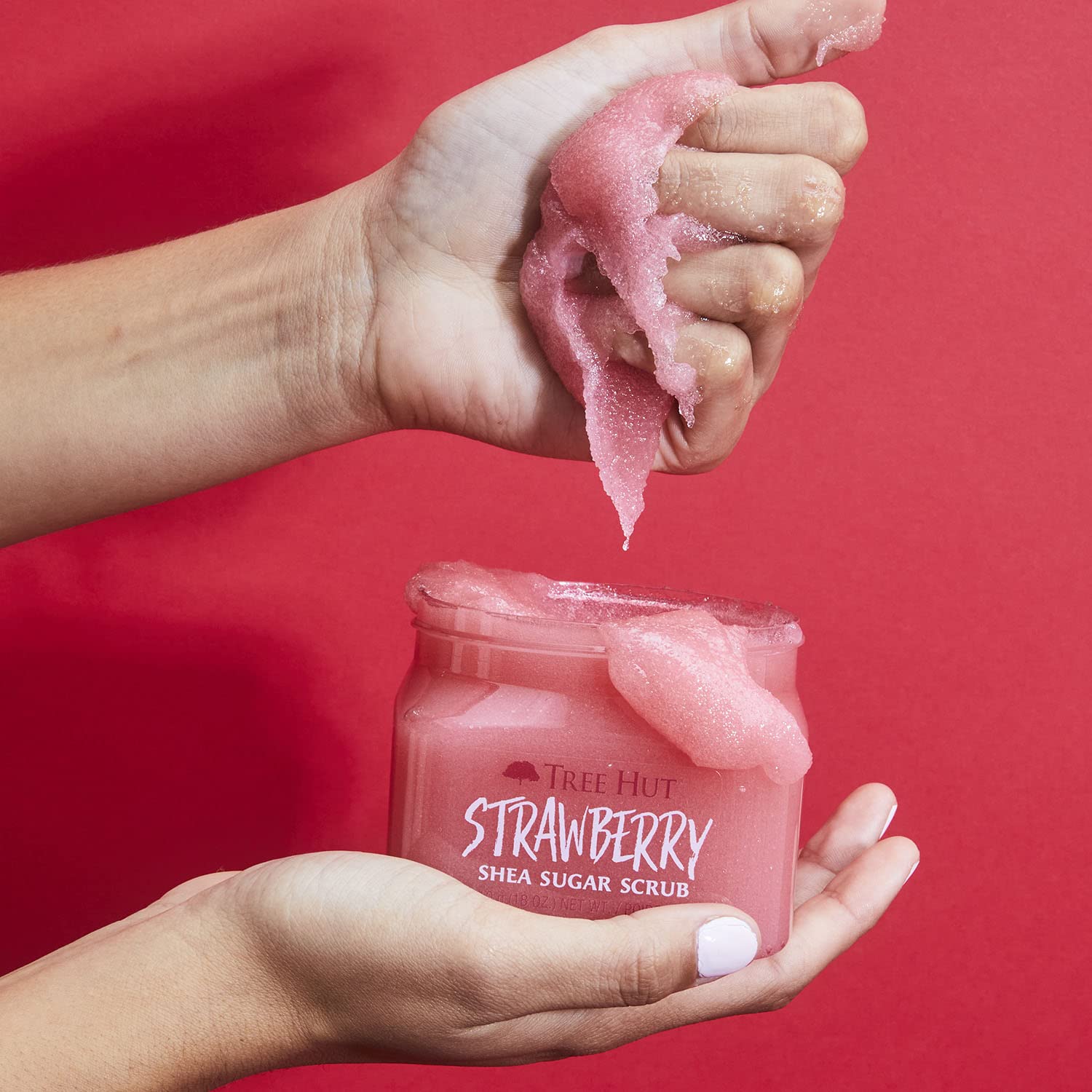 Tree Hut Shea Sugar Scrub - Strawberry - 18 oz - Exfoliating Body Scrub for Smooth, Glowing Skin - Made with Real Sugar and Shea Butter