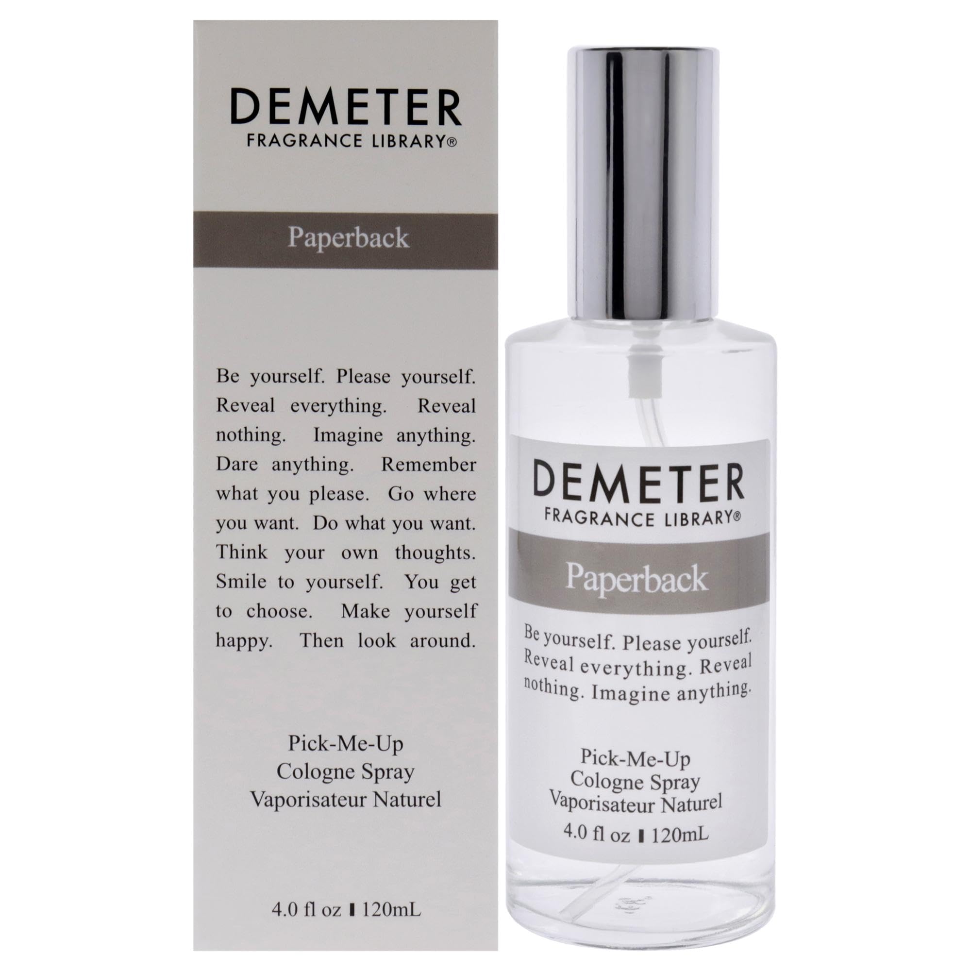 Demeter Paperback Cologne Spray for Unisex, 4 Ounce