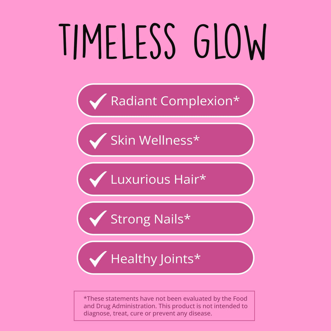 Vegan Collagen Builder w/ Hyaluronic Acid – Hair Skin and Nails Vitamins for Youthful Glow | Keratin & Elastin Booster | Bones, Cartilage, Tendons | Vitamin A, L-Lysine | Vegetarian | Non-GMO, 60 Ct