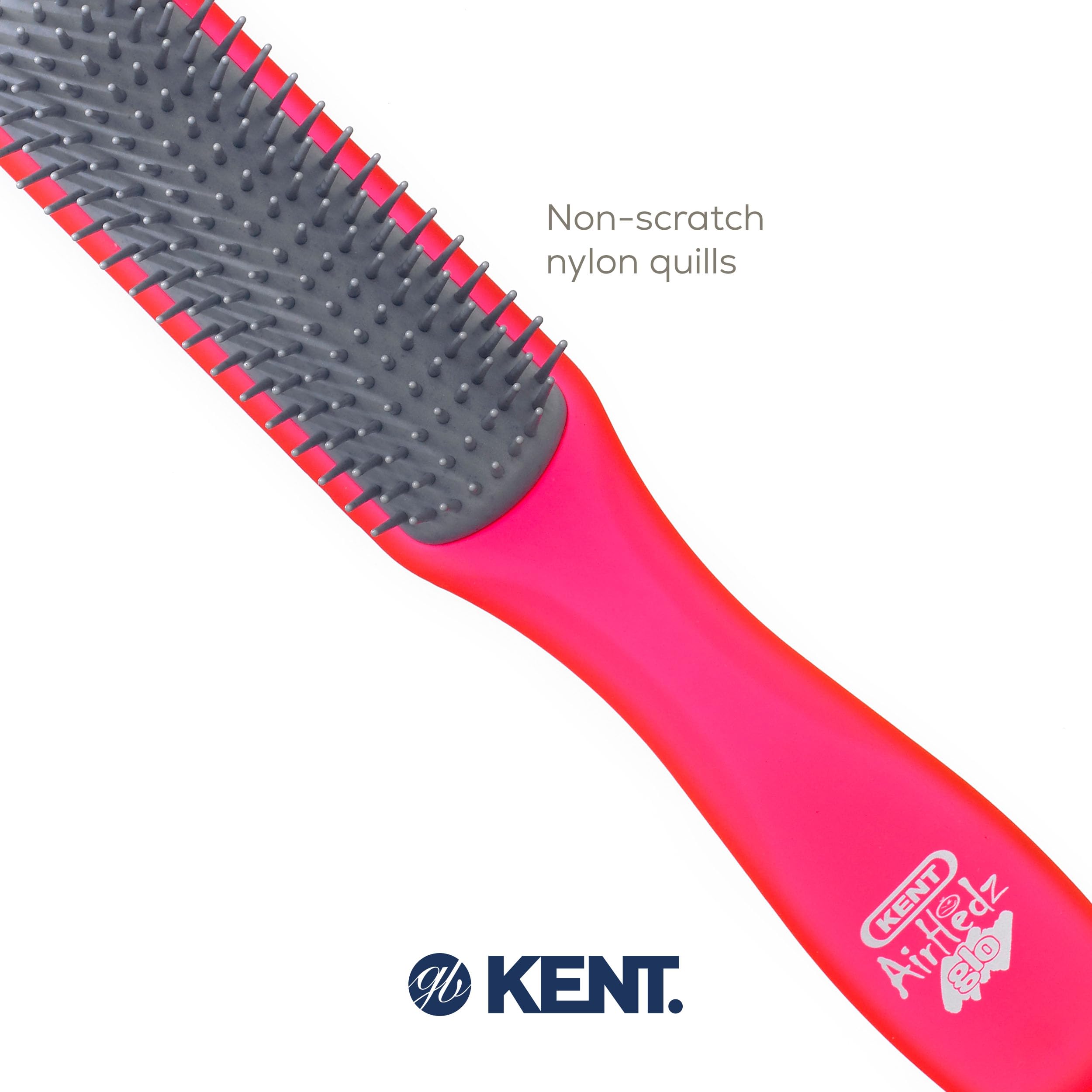 Kent Airhedz Glo Flat Hairbrush for Short Hair
