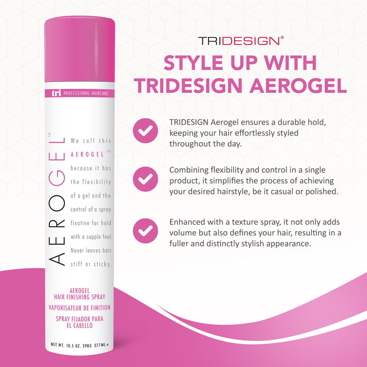 TRI Aerogel Hair Finishing Spray 10.5 oz. - 4 cans by TRI