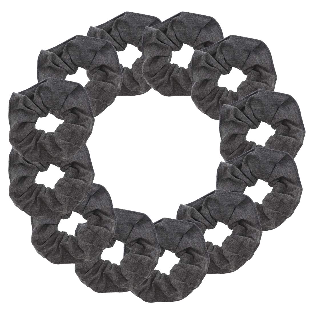 Motique Accessories Neon Green: 12 Pack Solid Hair Ties Scrunchies - Neon Green