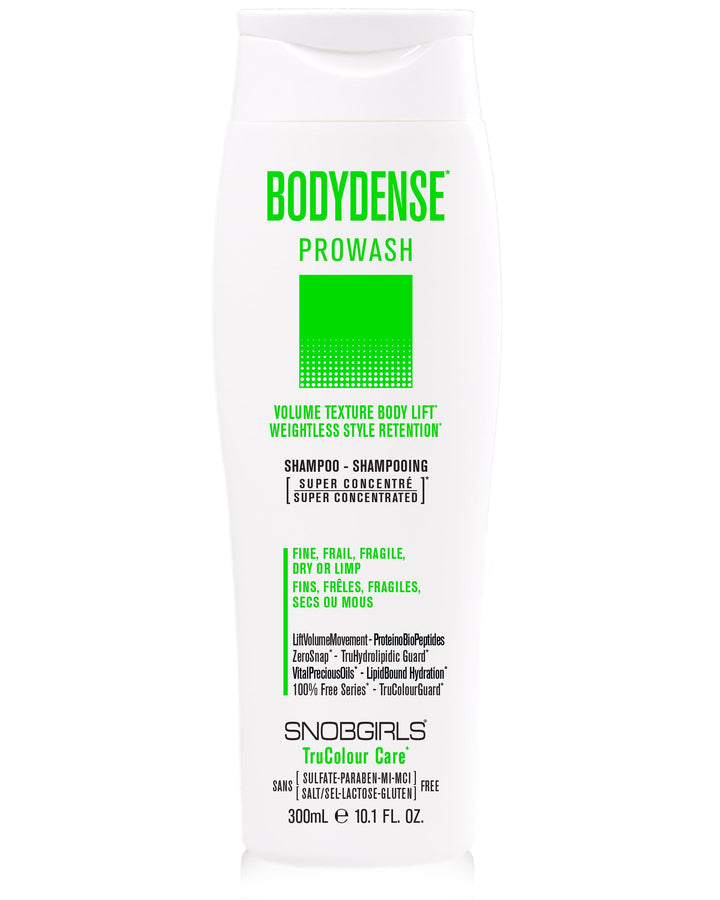 SNOBGIRLS BODYDENSE Plumping, Hydrating Volumizing Shampoo for Fine Hair Volume Texture Body Lift Vegan Shampoo for Fine, Frail, Dry or Limp Hair (10.1 FL OZ)