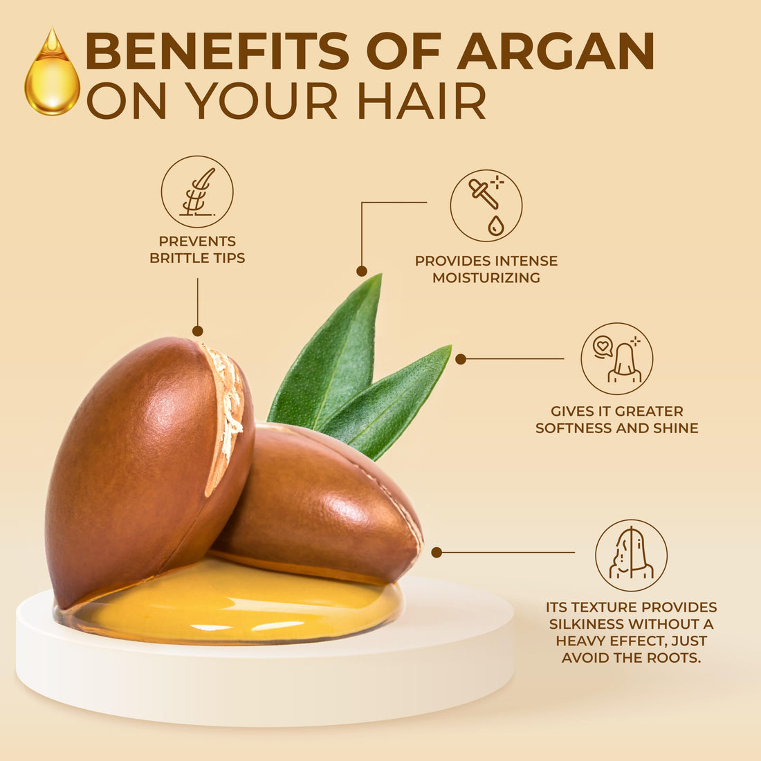 Naissant Argan Oil Elixir - Aceite de Argán, 4.1 Fluid Ounce (120ml)