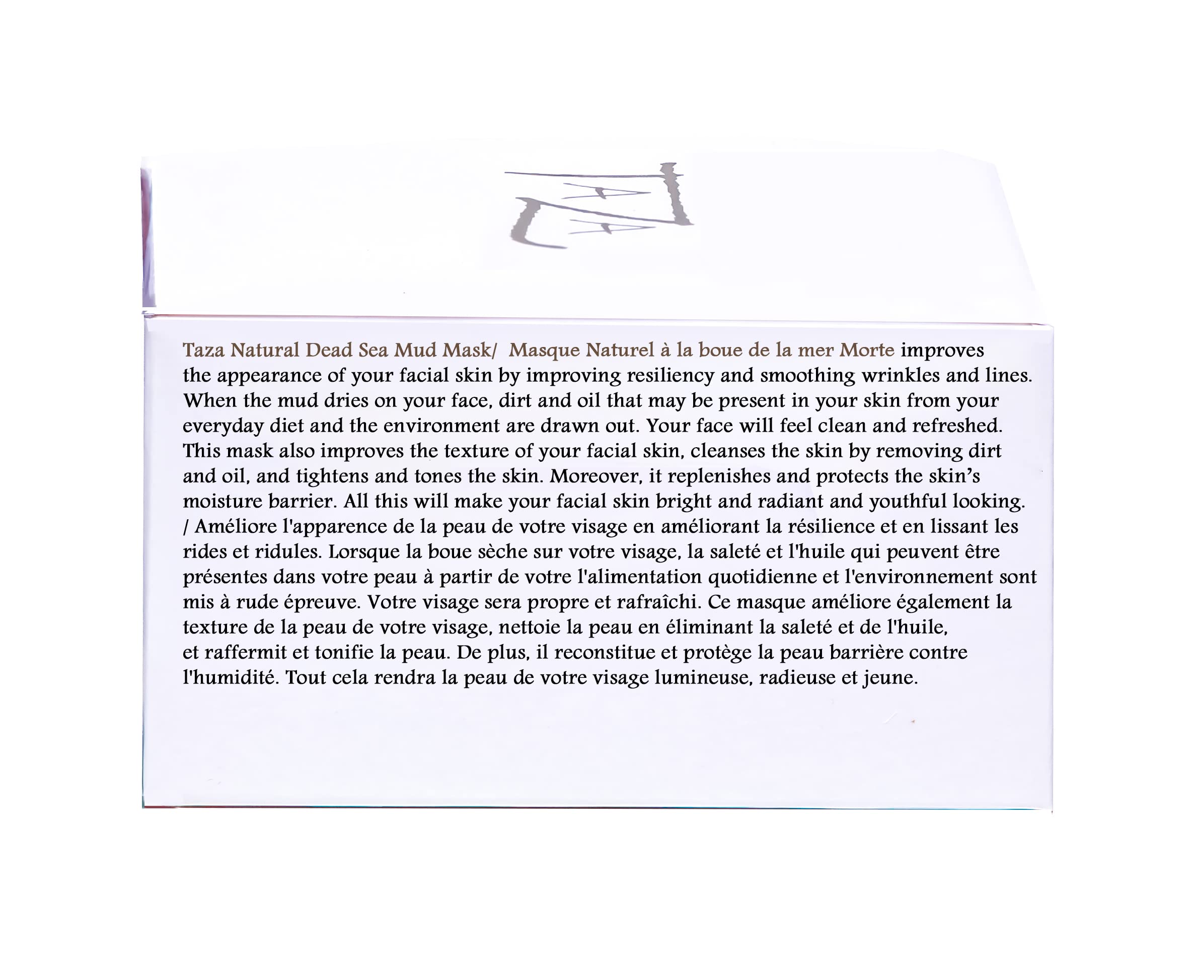 Premium Taza Natural Dead Sea Mud Mask, 8 fl oz â™¦ Bright and Radiant Facial Skin â™¦ With: Dead Sea Mud, Shea Butter, Grapeseed Oil, Vitamin E, Glycerin, Papaya Extract