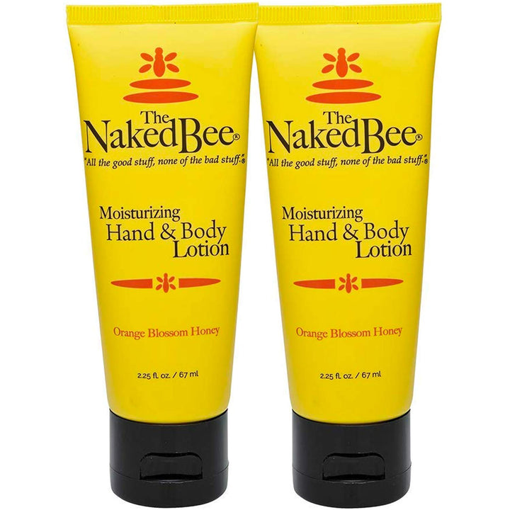 The Naked Bee Moisturizing Orange Blossom Honey Hand & Body Lotion 2.25 oz (2 Pack)
