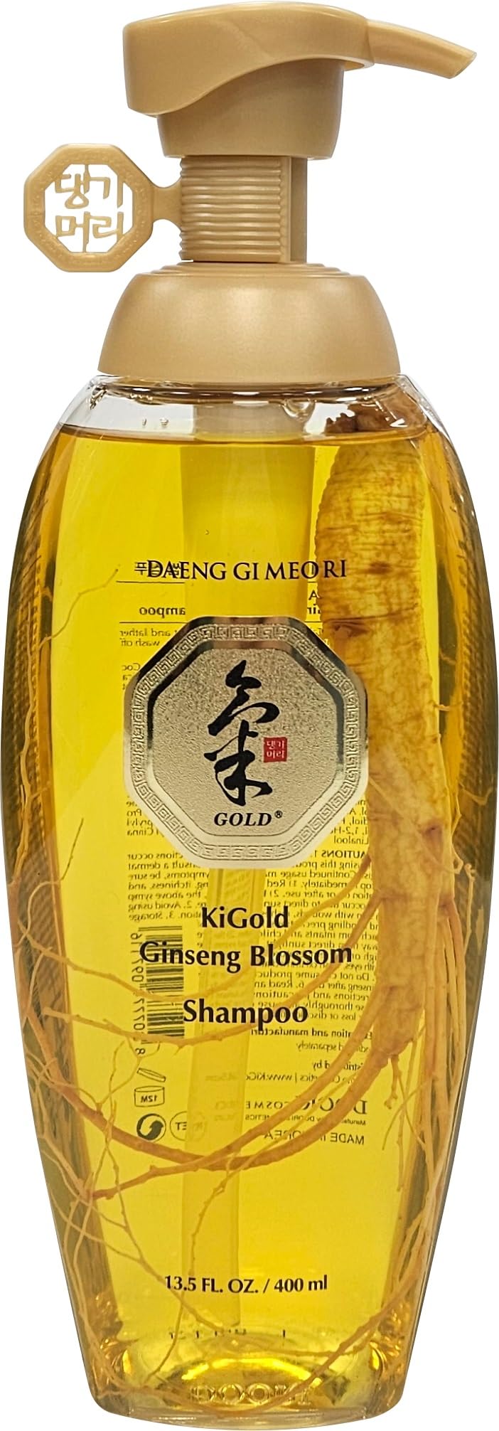 Daeng Gi Meo Ri - Ki Gold Ginseng Blossom Hair Set, Shampoo 13.5FL OZ/400ml and Treatment 13.5FL OZ/400ml