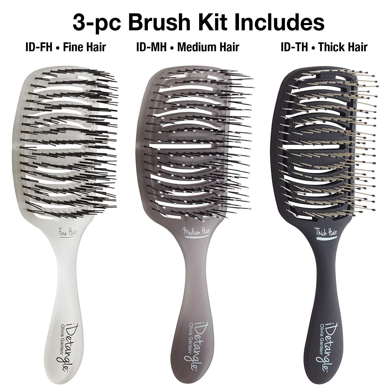 Olivia Garden iDetangle Hair Brush Kit