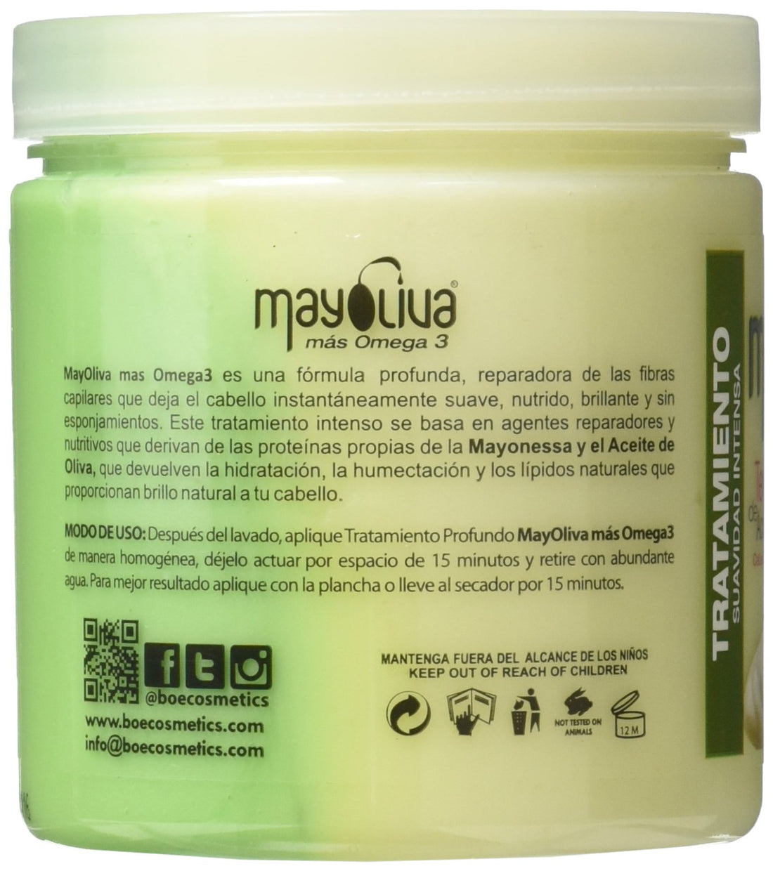 Mayoliva Intensive Conditioning Therapy for Dry & Damaged Hair, 8.5 Ounce