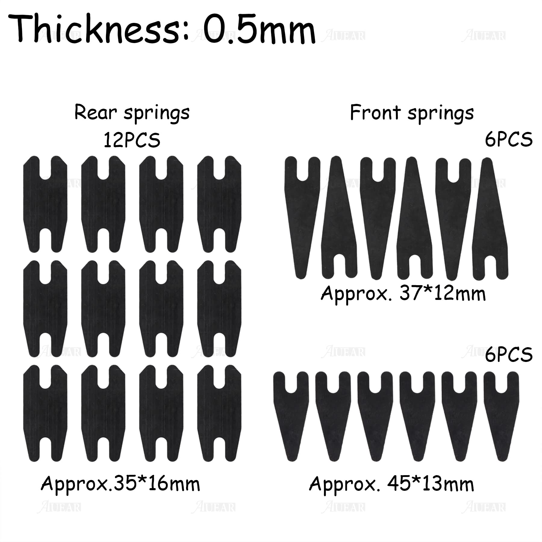 AUEAR 24PCS Tattoo Spring Set Front Back Rear Tattoo Machine Repair Springs Supplies Kit