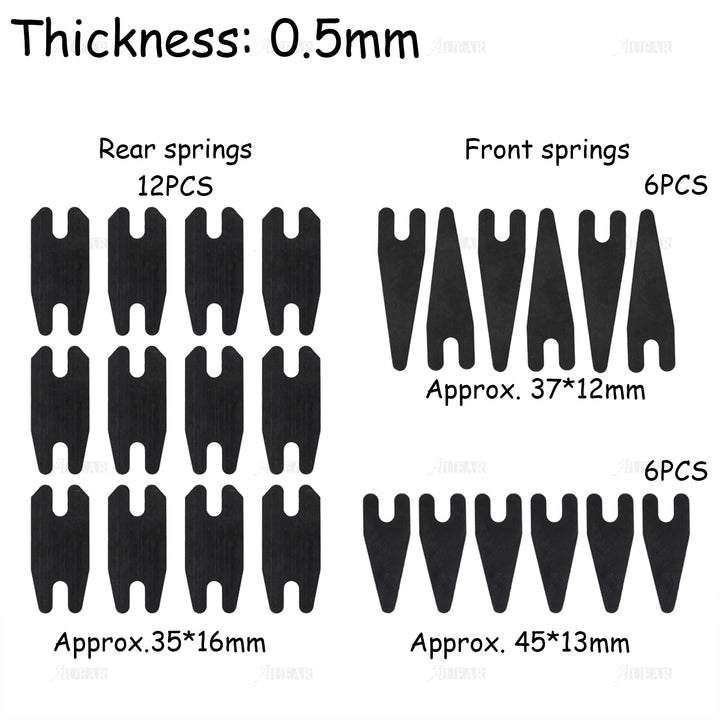 AUEAR 24PCS Tattoo Spring Set Front Back Rear Tattoo Machine Repair Springs Supplies Kit