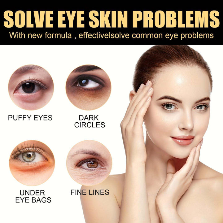AXAXLY Magic Eye Cream for Dark Circles Puffiness Wrinkles Fine Lines and Bags Under Eyes, Quick Results Vitamin C Skin Renewing Anti Aging Eye Cream for Men Women All Skin Types (0.8 Oz)