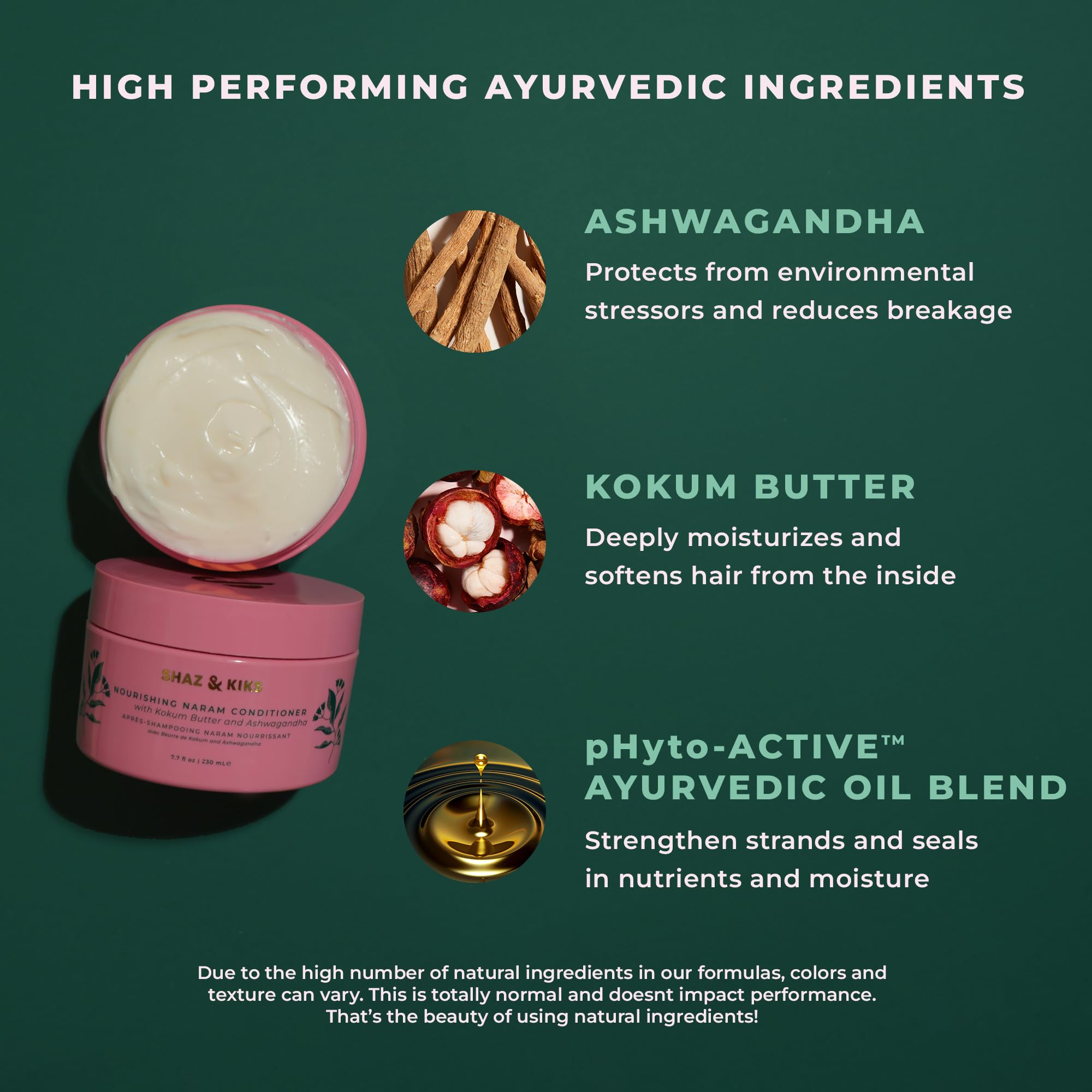 SHAZ & KIKS Nourishing Naram Conditioner | Light-weight Conditioner for All Hair Types | Visibly Softens and Protects Hair with Ayurvedic Adaptogens | 3.04 oz