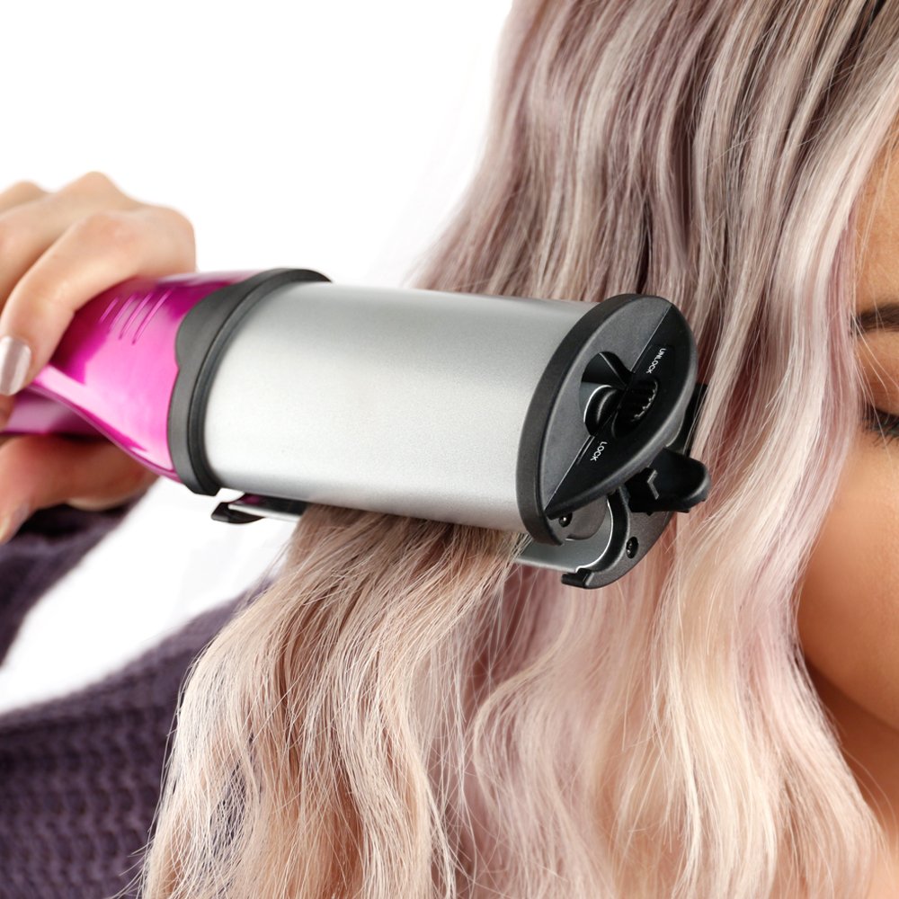 Bed Head Swerve Curve Hair Waver And Wand In 1,Pink