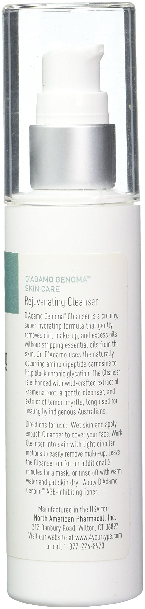 D'Adamo Personalized Nutrition Genoma Rejuvenating Cleanser, 3.53 Ounce